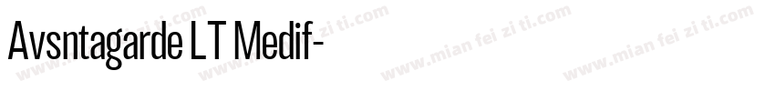 Avsntagarde LT Medif字体转换